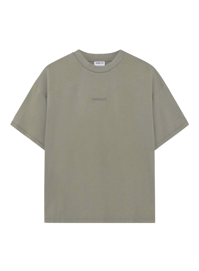 Staff Boxy Tee - Washed Vetiver