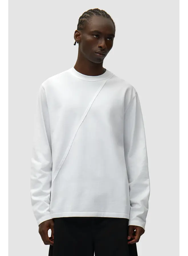 Back Circle Logo Longsleeve - White