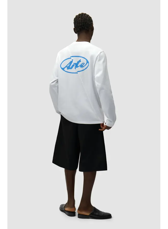 Back Circle Logo Longsleeve - White