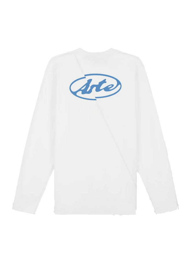 Back Circle Logo Longsleeve - White