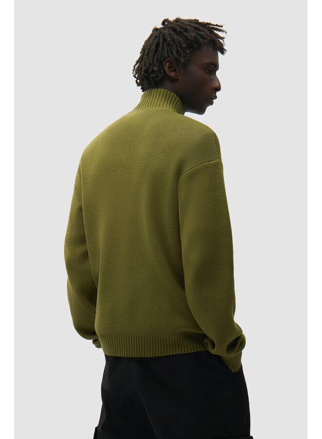 Diels Collar Cardigan - Green