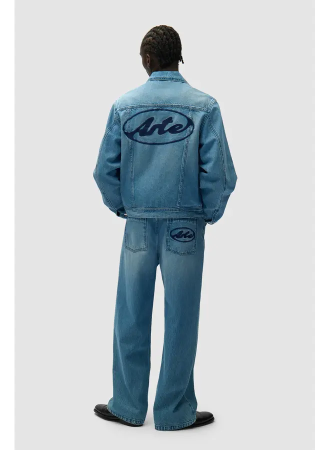 Circle Logo Jeans Jacket - Denim Bleach