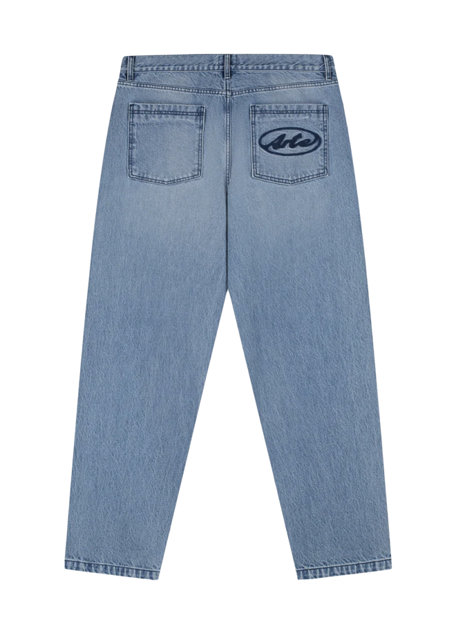 Circle Logo Pocket Pants - Denim Bleach