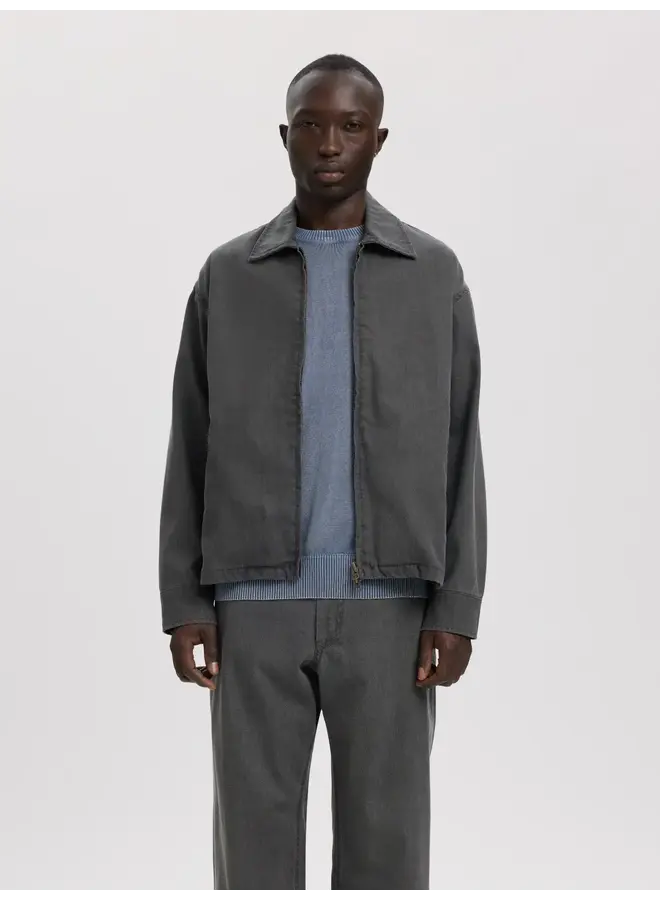 Anrtyrell Selvedge Denim Lg Jacket - Light Grey Denim