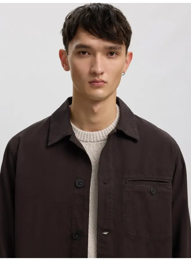 Anrvern Structure Overshirt - Licorice