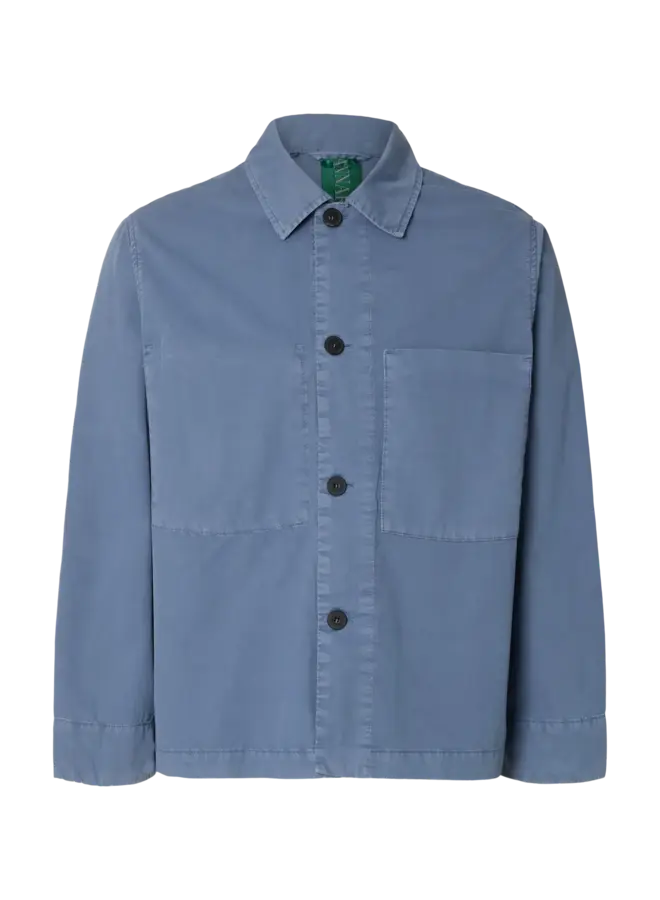 Anrharki Lw Gmt Dyed Overshirt - Dusty Blue