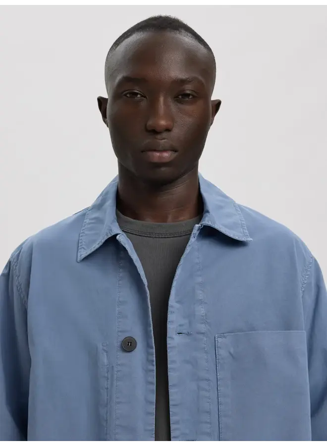 Anrharki Lw Gmt Dyed Overshirt - Dusty Blue