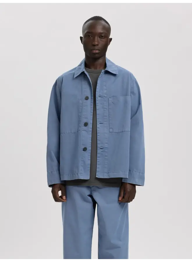 Anrharki Lw Gmt Dyed Overshirt - Dusty Blue