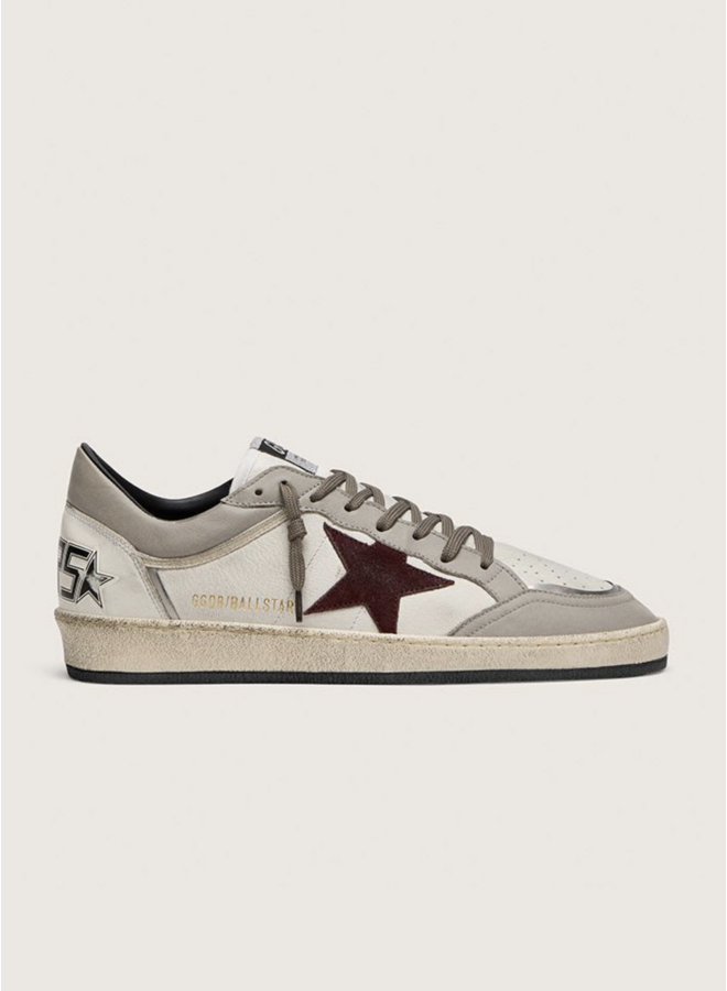 Ballstar Nappa - White / Dove / Bordeaux