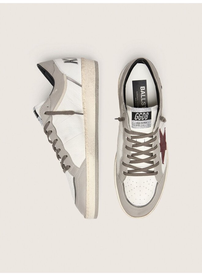 Ballstar Nappa - White / Dove / Bordeaux