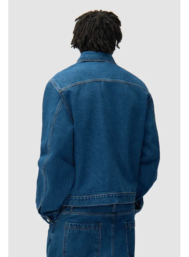 Fold Pocket Denim Jacket - Raw Denim