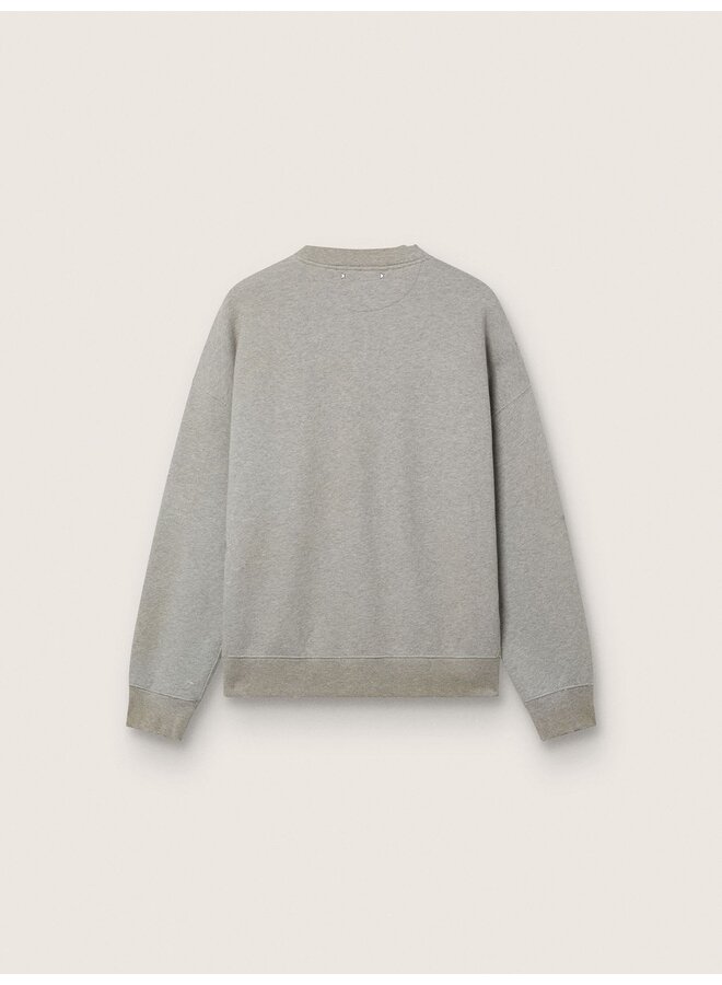 Journey Cotton Heavy Fleece Sweat - Alluminium Melange