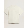 Relaxed Fit T-Shirt Cotton Jersey Logo Patch - Heritage White