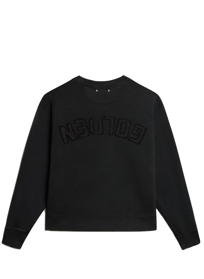Boxi Sweatshirt Cotton Fleece Logo Patch - Washed Black