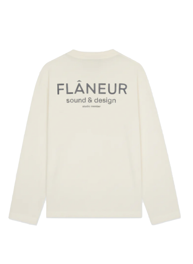 Sound & Design Long Sleeve Washed - White