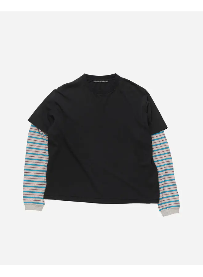 Layer Box Tee - Black/Stripe