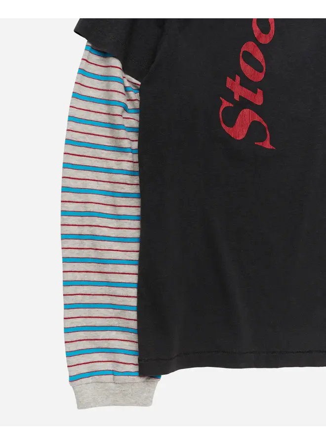 Layer Box Tee - Black/Stripe