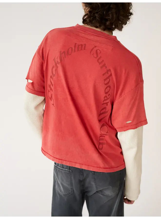 Layer Box Tee - Signature Red
