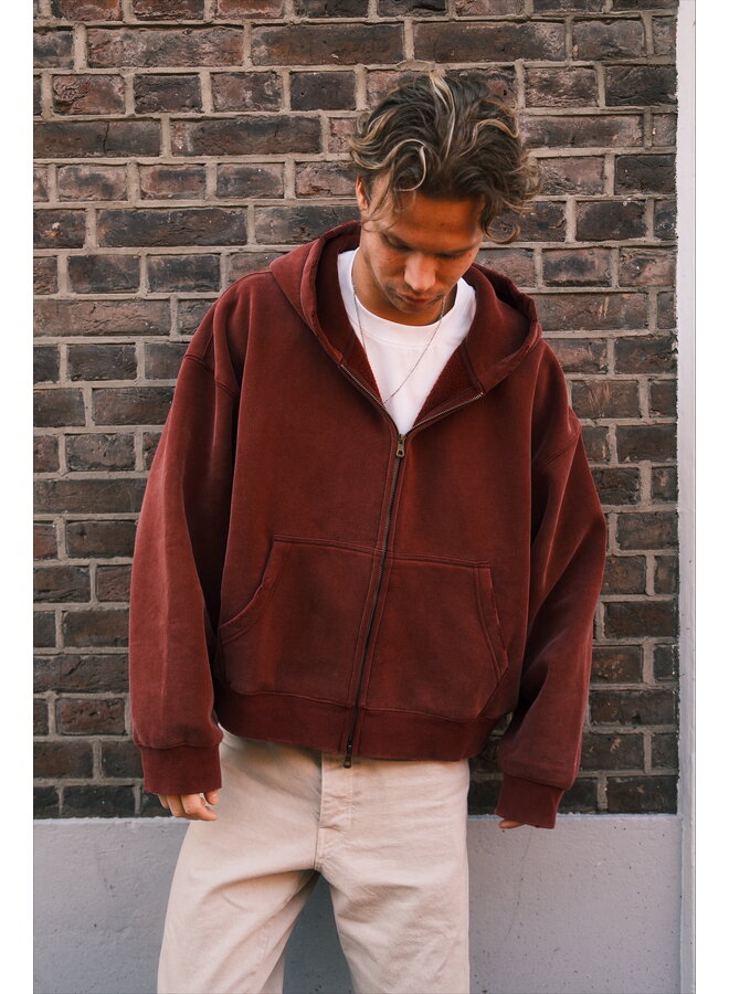 Boxy Vest - Washed Red