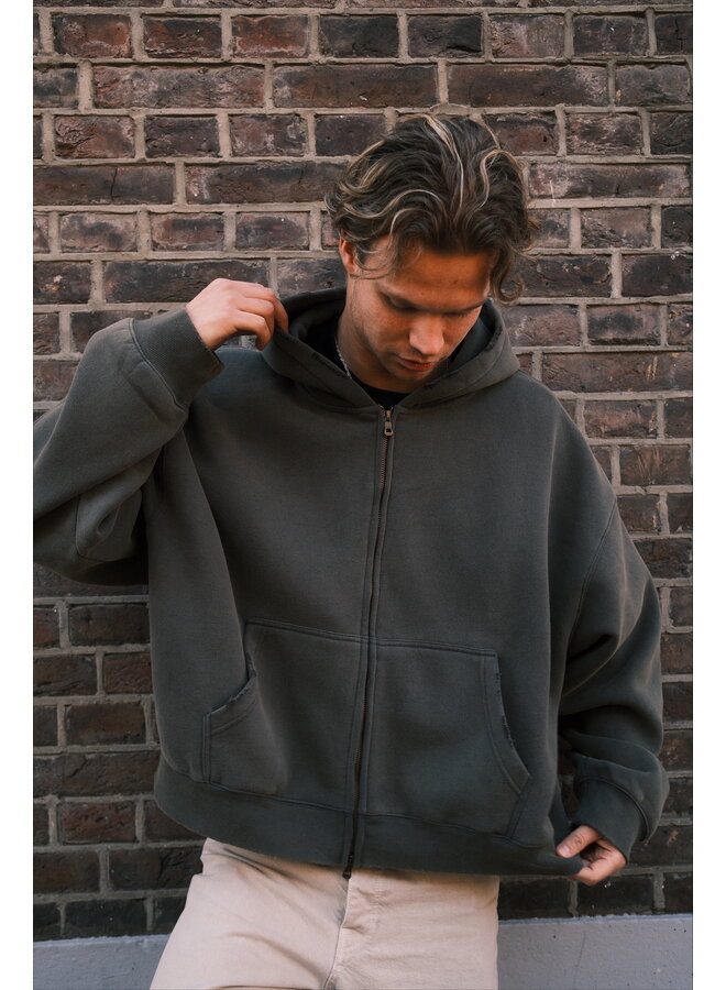 Boxy Vest - Washed Grey