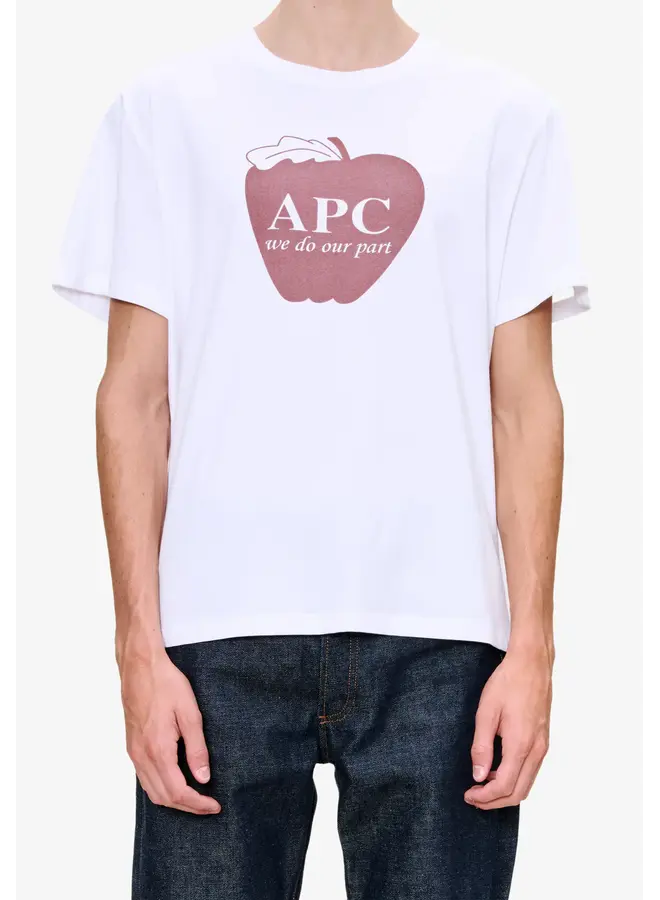 T-Shirt Pomme - White