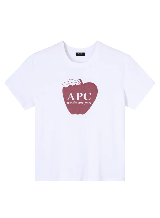 T-Shirt Pomme - White