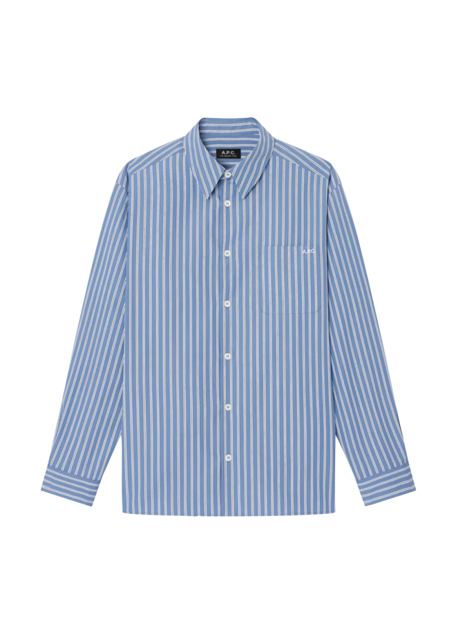 Chemise Malo Logo - Steel Blue