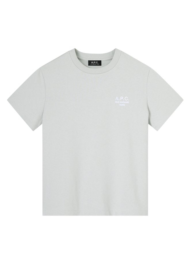 T-Shirt Standard Rue Madame - Bleu Gris/Blanc