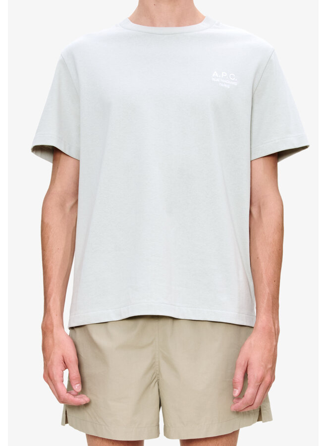 T-Shirt Standard Rue Madame - Bleu Gris/Blanc