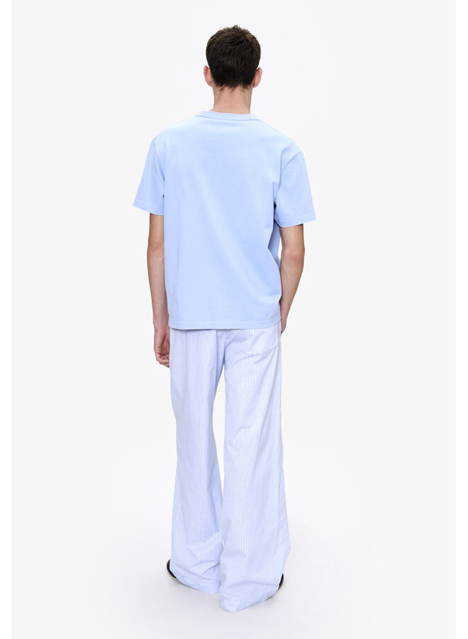 T-Shirt Boxy Petit Vpc - Bleu Clair/Ecru