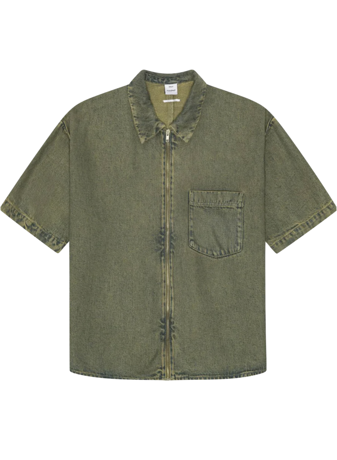 Maza Zip SS Shirt - Washed Dirt