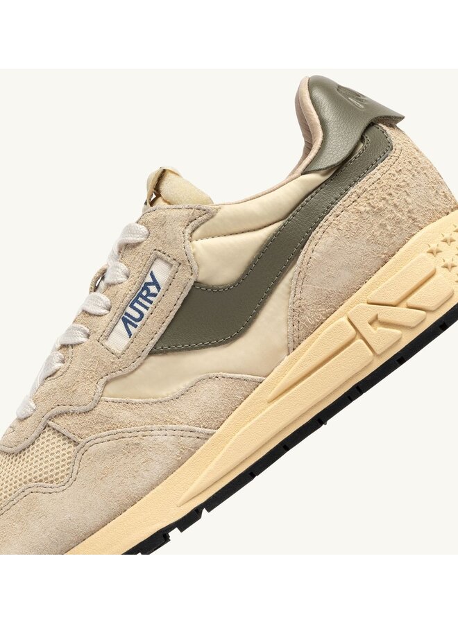 Reelwind Low Man - Suede/Net Ecru/Covgrn