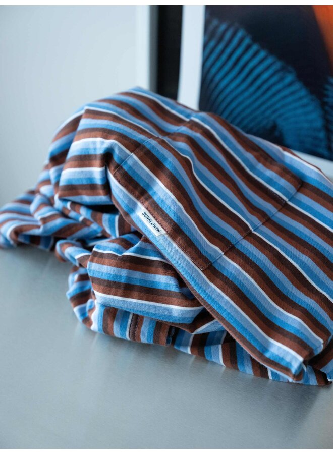 Stripe Ls Pocket Tee - Blue