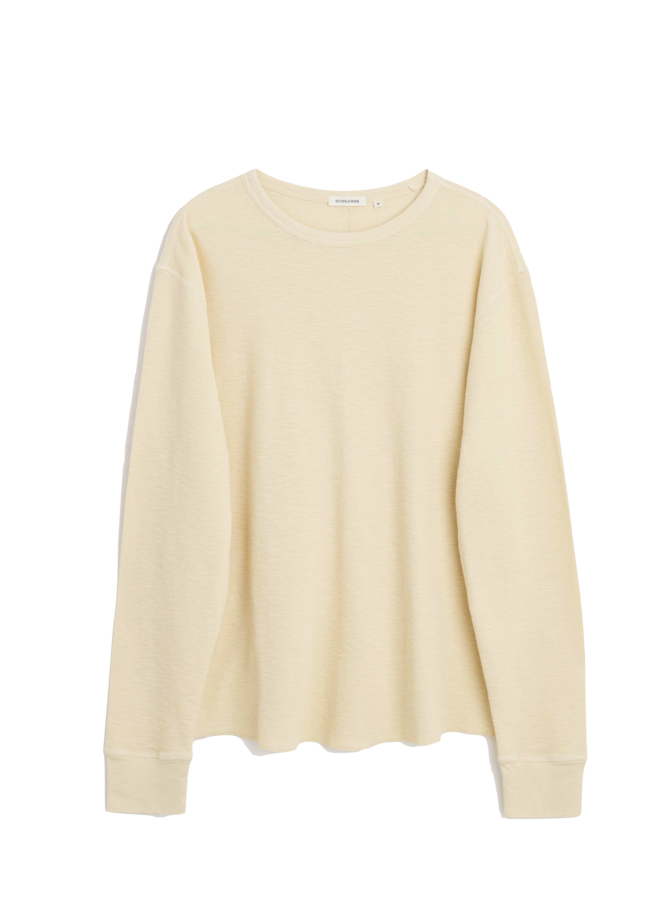 Waffle Tee Ls - Beige