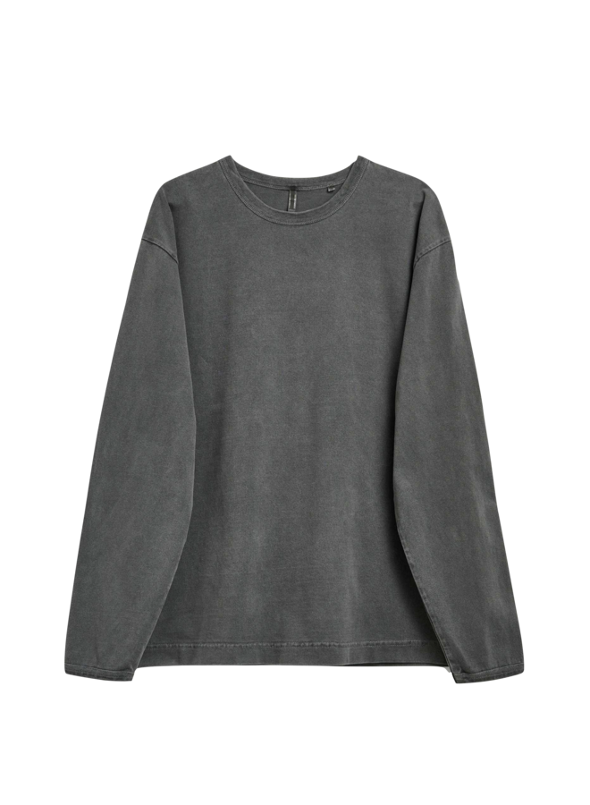 Heavy Jersey Ls - Faded Black