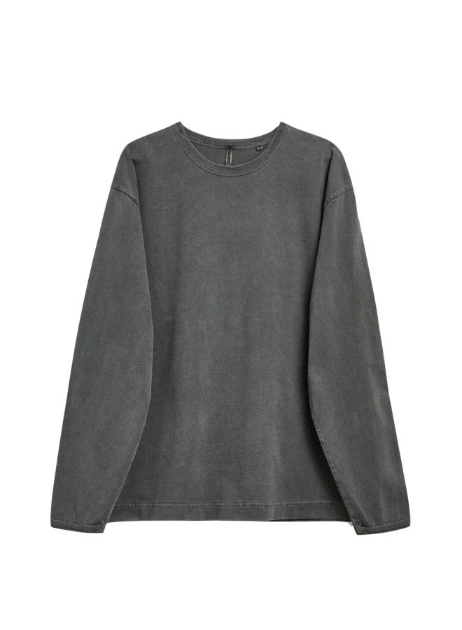 Heavy Jersey Ls - Faded Black