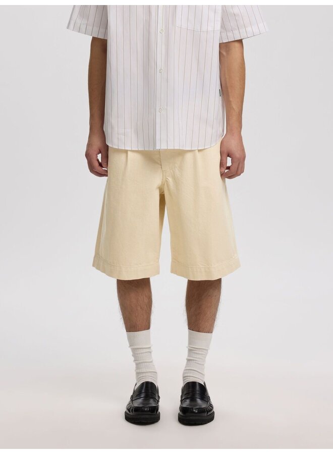 Anrtrygve Selvedge Denim White Shorts - White Denim
