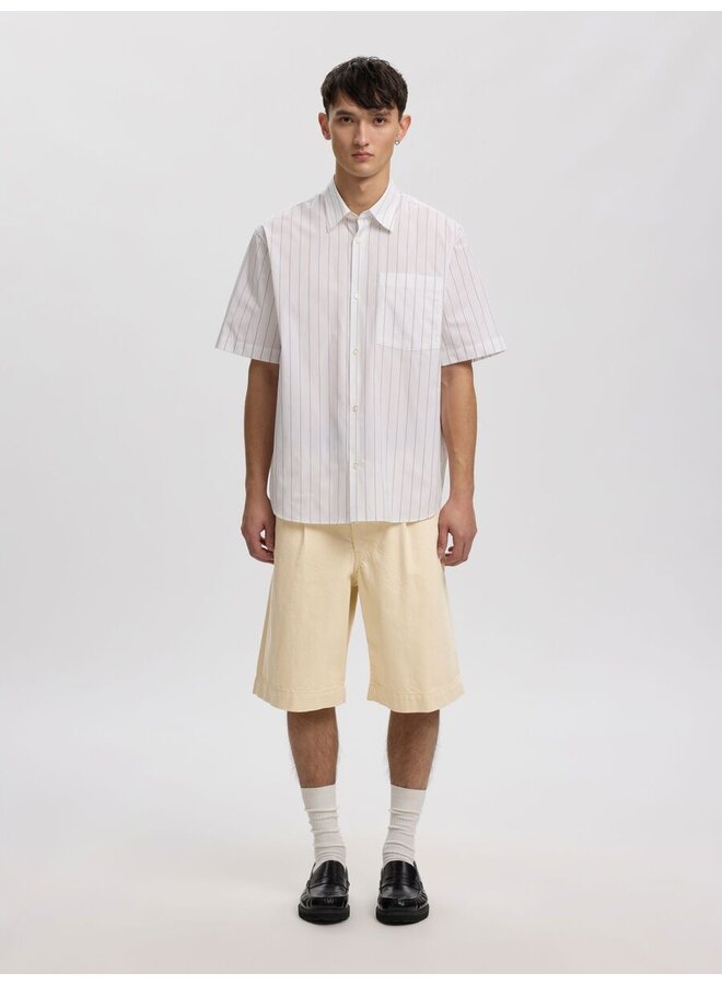 Anrtrygve Selvedge Denim White Shorts - White Denim