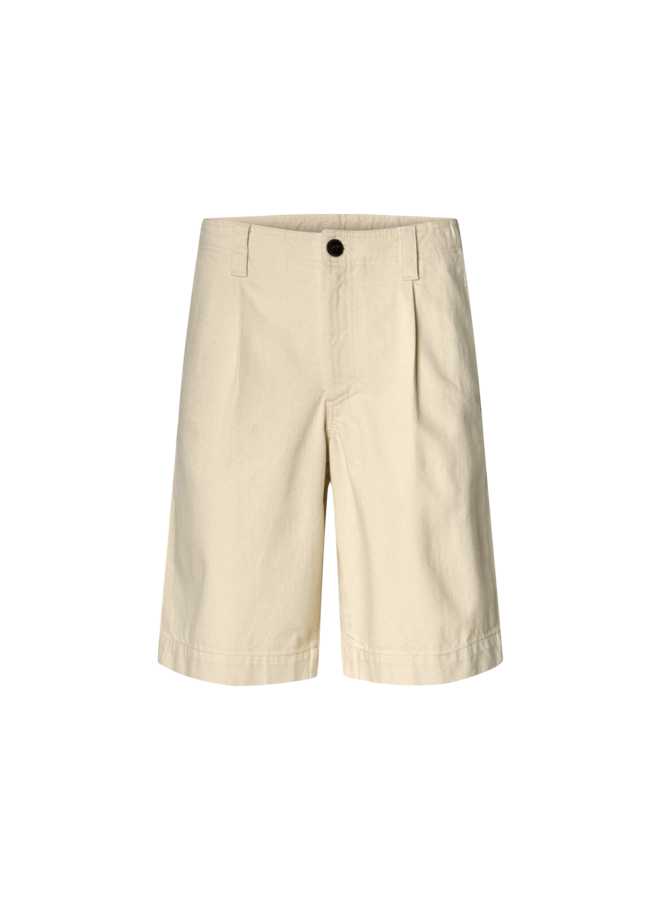Anrtrygve Selvedge Denim White Shorts - White Denim