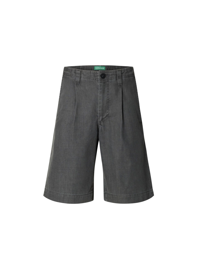 Anrtrygve Selvedge Denim Lg Shorts - Light Grey Denim