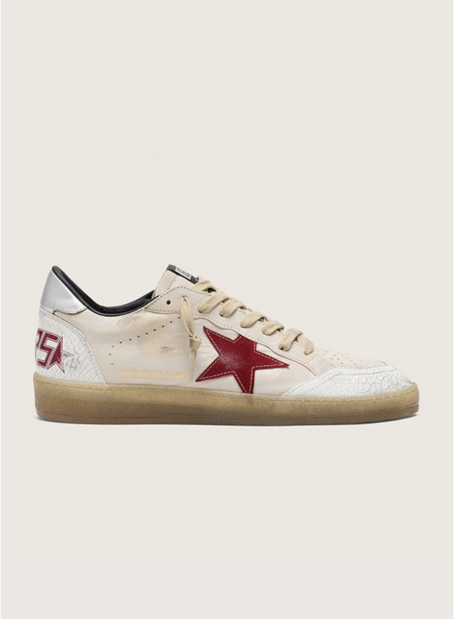 Ballstar - Butter Beige/White/Red/Silver