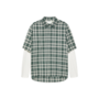 Double Layer Shirt - White/Green
