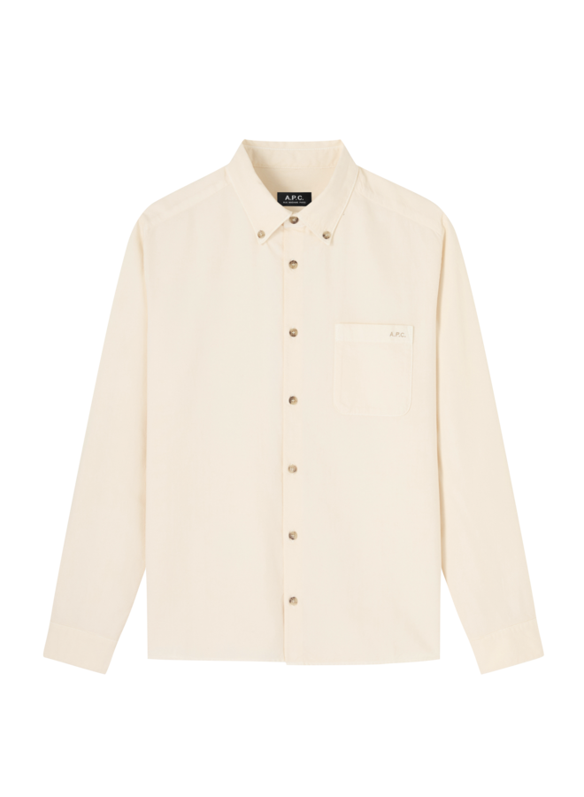 Chemise Mateo Logo - Ecru/Kaki