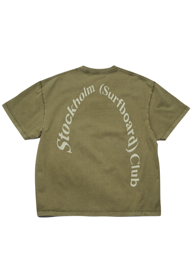 Box Tee Back Logo - Military Green