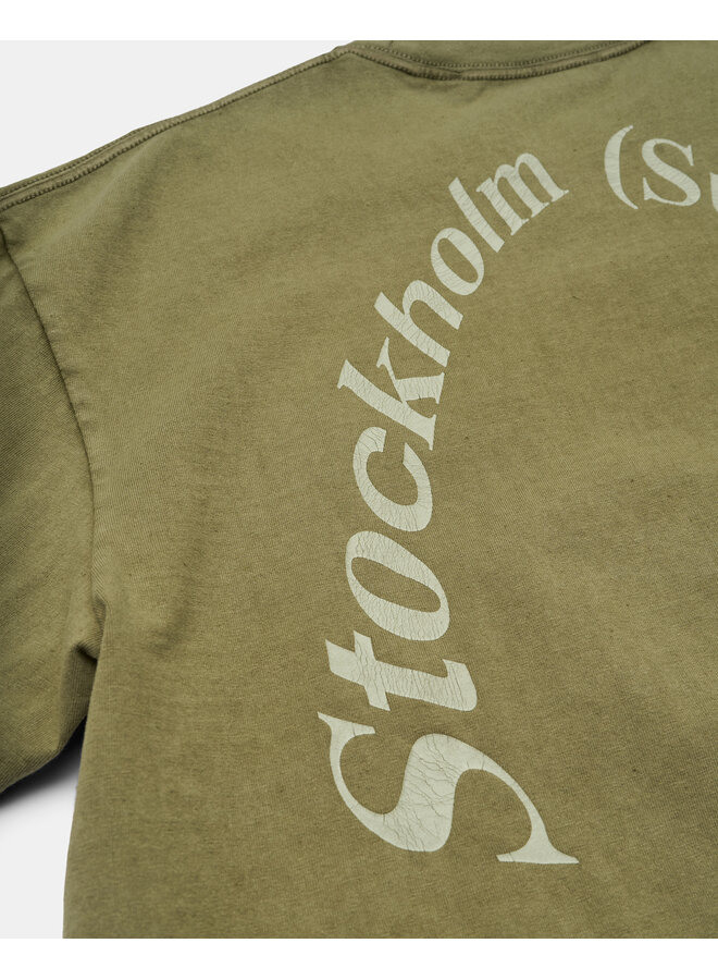 Box Tee Back Logo - Military Green