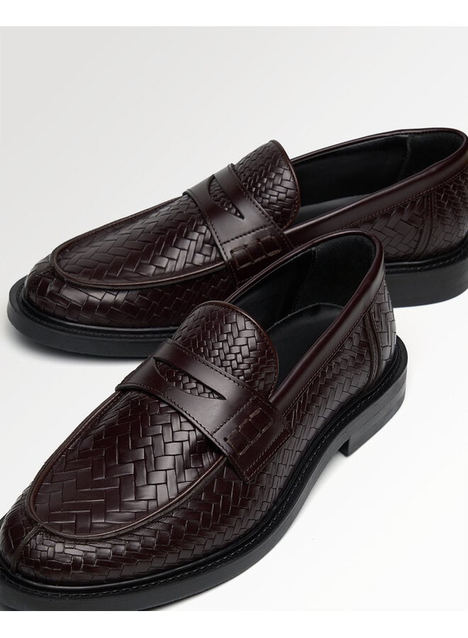 Loafer Woven Twist - Chocolate