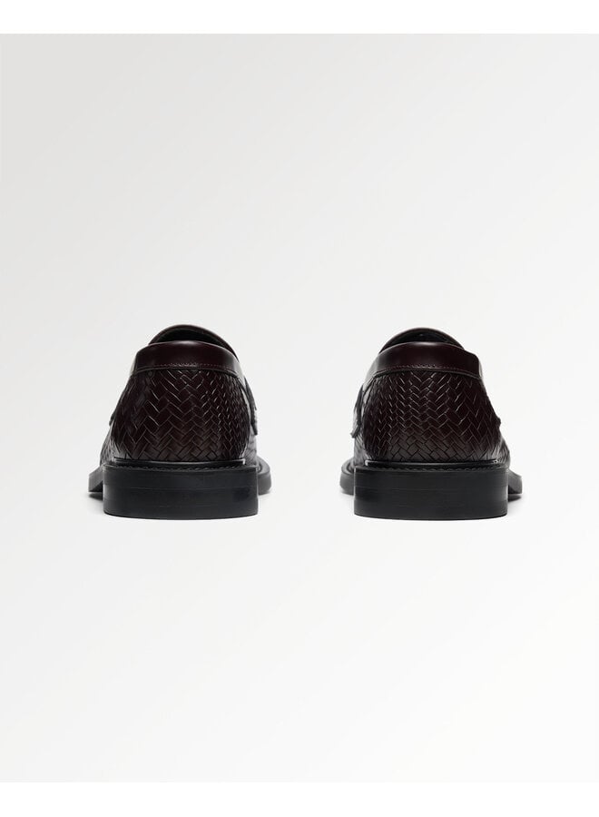 Loafer Woven Twist - Chocolate