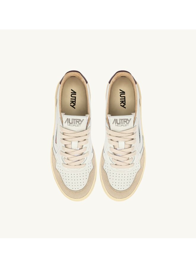 Medalist Low Man - Leat/Suede Wht/Fig