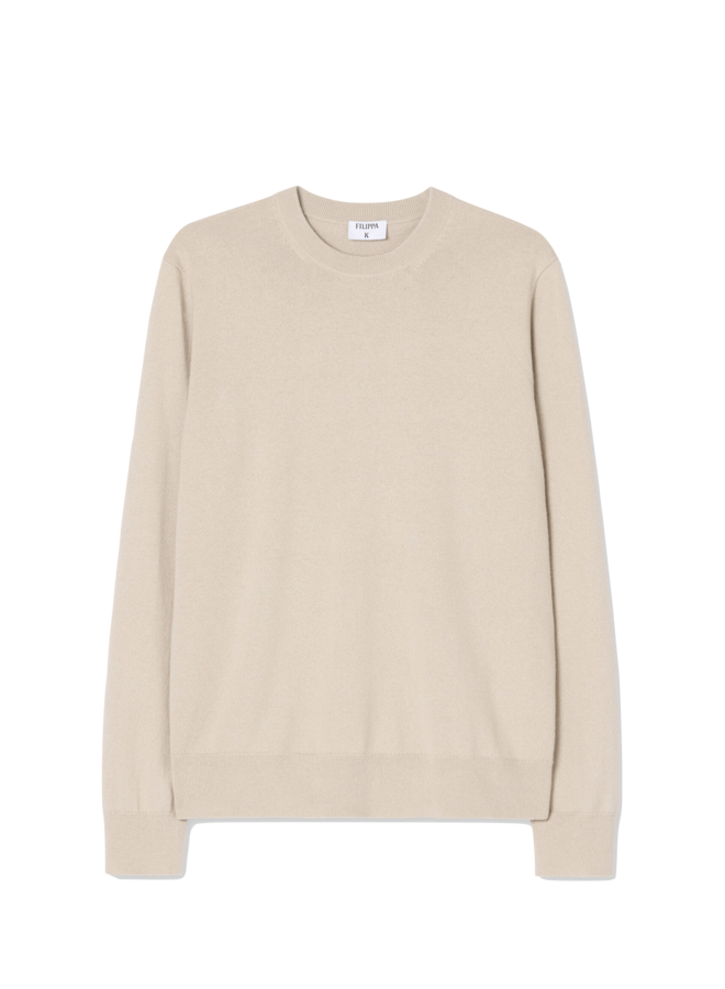 Cotton Merino Sweater - Pearl Beige