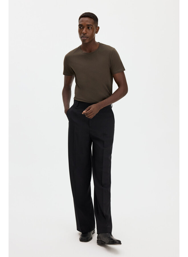 Stretch Cotton Tee - Ebony Brown